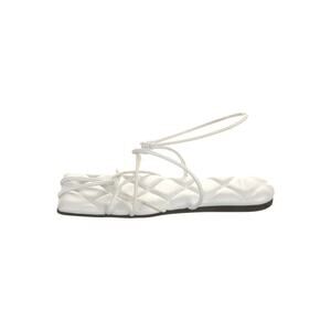 ❤️Khaite Leather Strappy White Sandals❤️